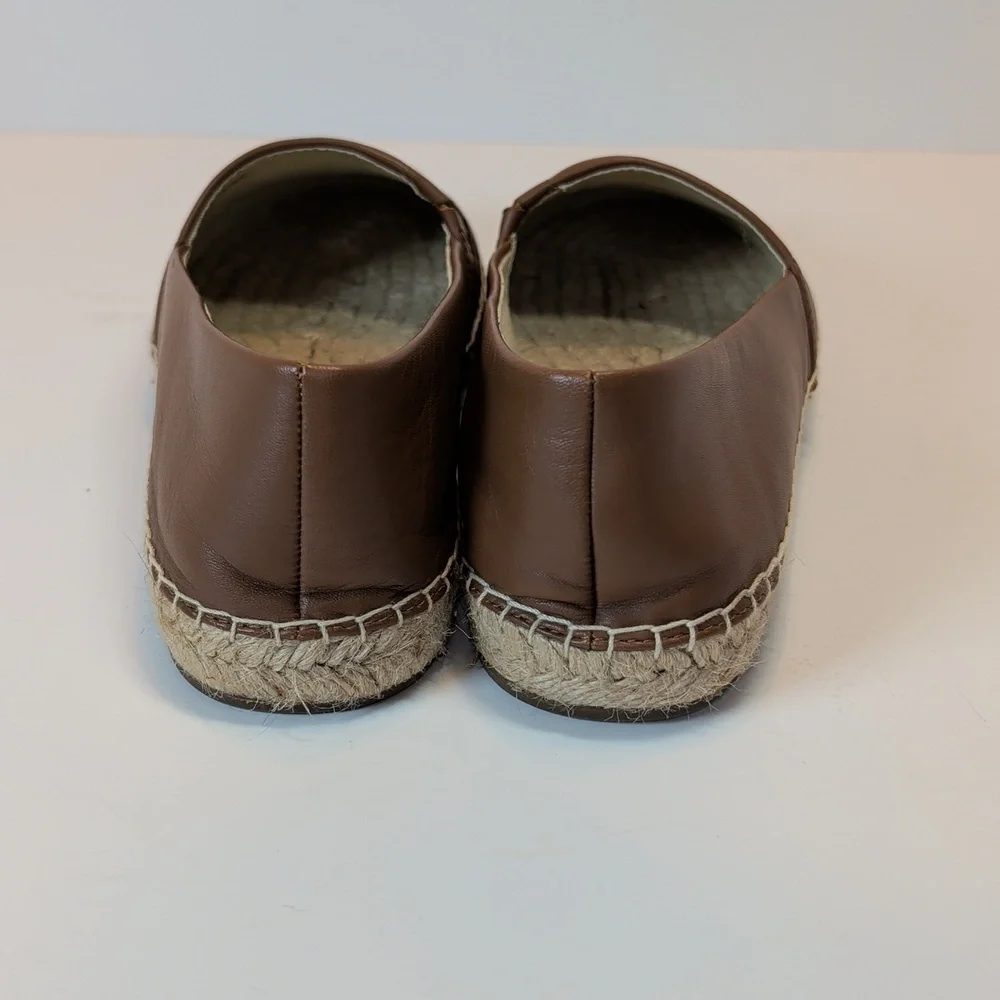 MICHAEL Michael Kors Brown Leather Espadrille Flats Size 6
